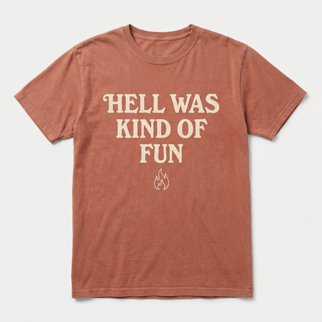 Hell Was Kind of Fun design mockup