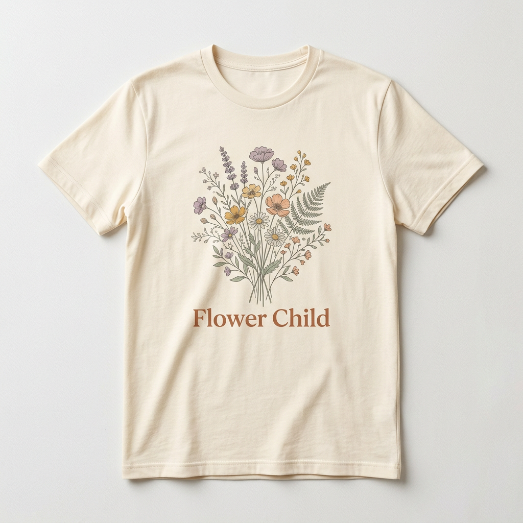 Flower Child design mockup