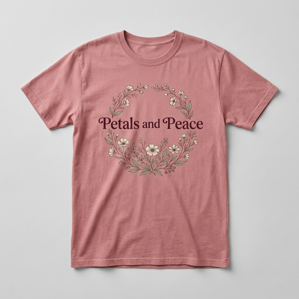Petals and Peace design mockup