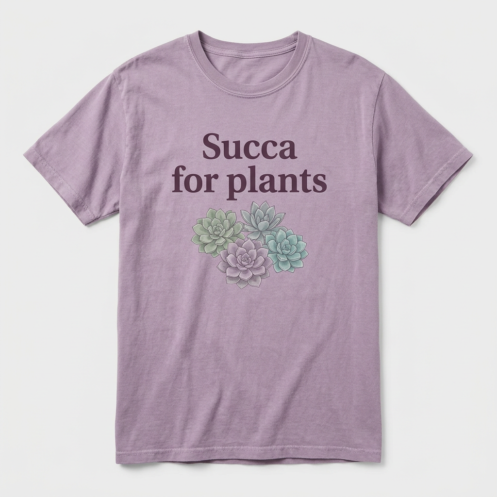 Succa for plants design mockup