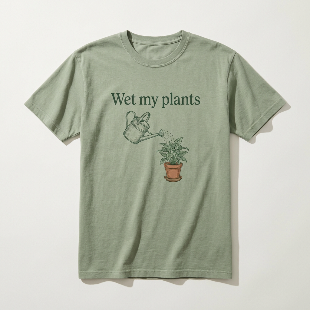 Wet my plants design mockup