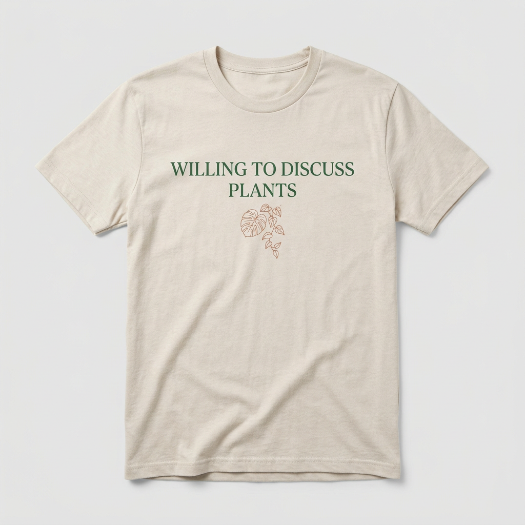 Willing to Discuss Plants design mockup