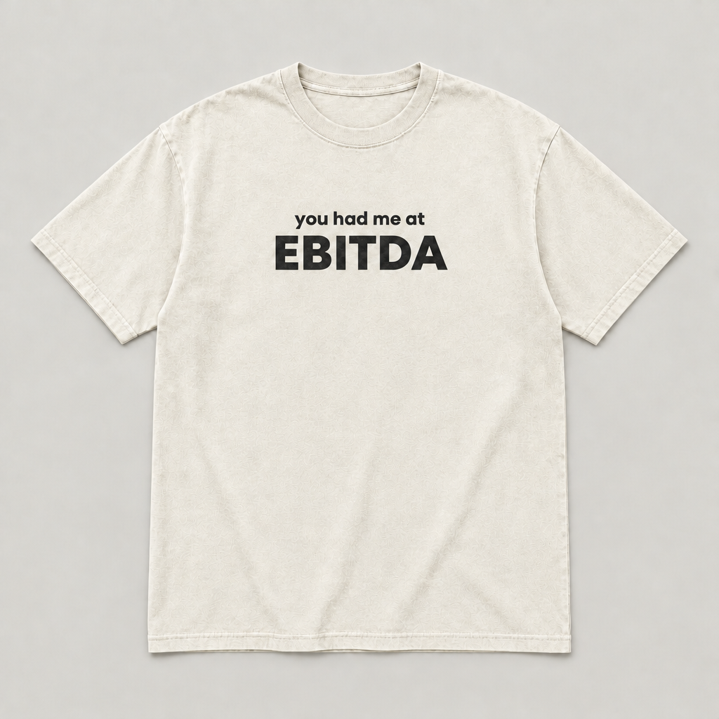 You had me at EBITDA design mockup
