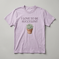 I love to be succulent design mockup