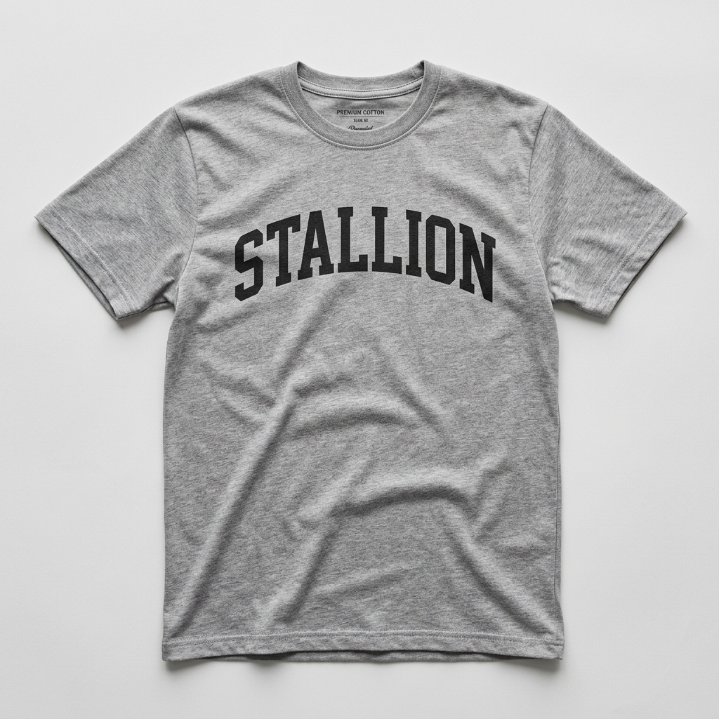 Stallion design mockup