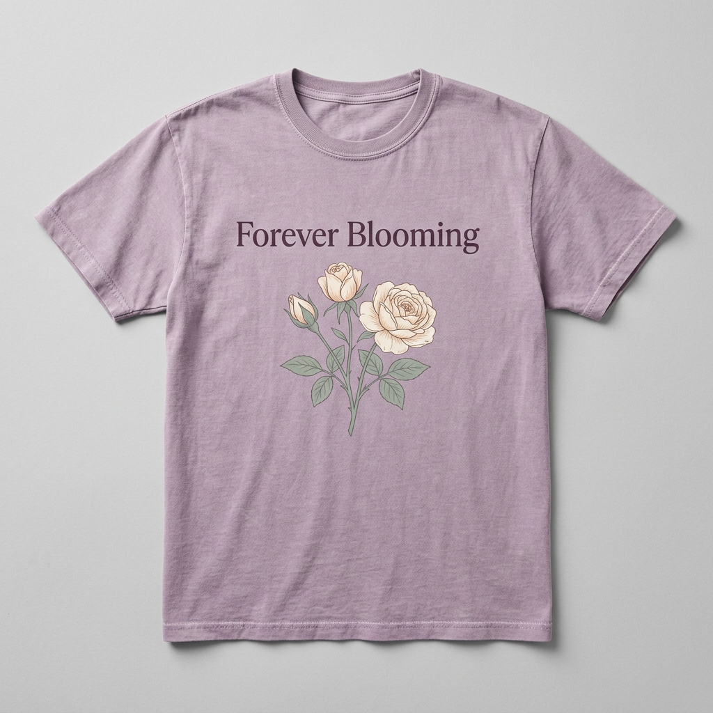 Forever Blooming design mockup