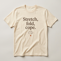 Stretch, fold, cope. design mockup