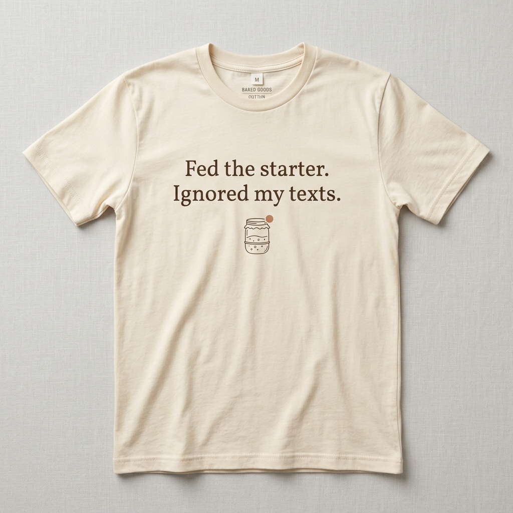 Fed the starter. Ignored my texts. design mockup