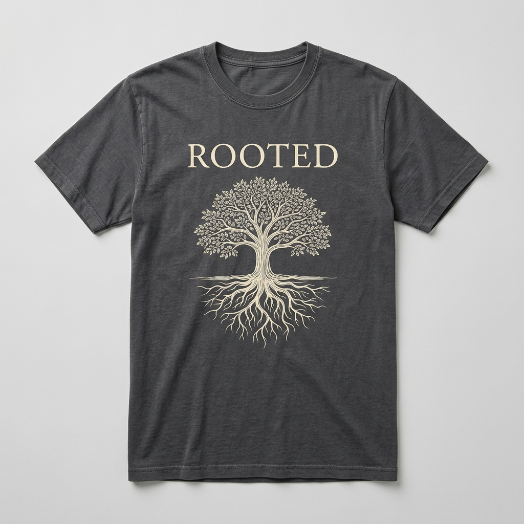 Rooted design mockup