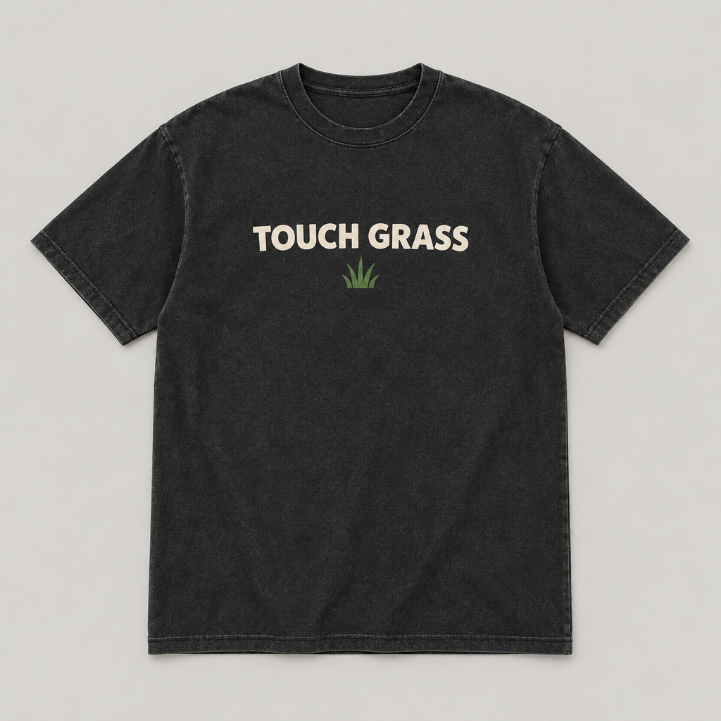 Touch Grass design mockup