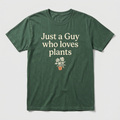 Just a Guy who loves plants design mockup